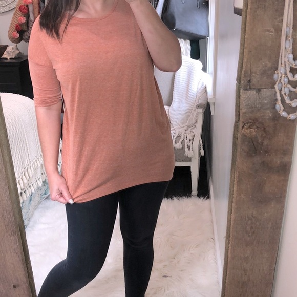 LulaRoe xxsmall orange Irma top new with tags - Picture 2 of 5